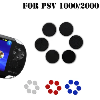 

6 In 1 Silicone Thumbstick Grip Cap For Sony PlayStation Vita 1000 Joystick Analog Protective Cover Case For PSV 1000/2000