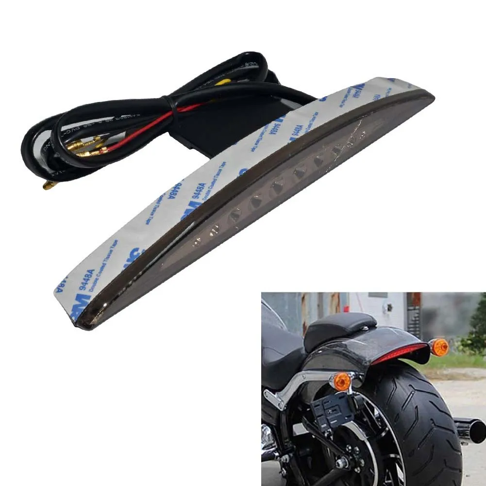 Rear Fender Tip LED Brake Running Tail Light For Harley 2013-2017 Breakout EFI FXSB Red Lens Rear Fender Tip LED Brake Running Tail Light For Harley 2013-2017 Breakout EFI FXSB Red Lens