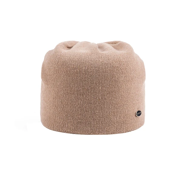 Женская шапка, женские шапки бини, зимняя однотонная шерстяная хлопковая теплая Высококачественная Новинка, модные вязаные шапки Skullies Bonnet# MZ825 - Цвет: Хаки