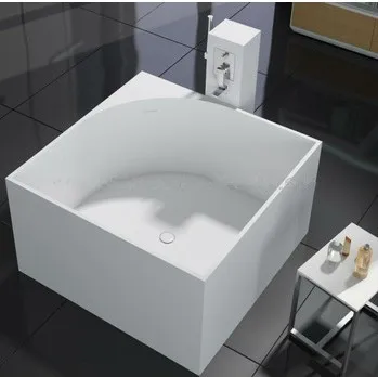 CUPC утвержден MARCELLA твердый поверхностный камень ванна из искусственного камня 1050x1050x605 мм WD022