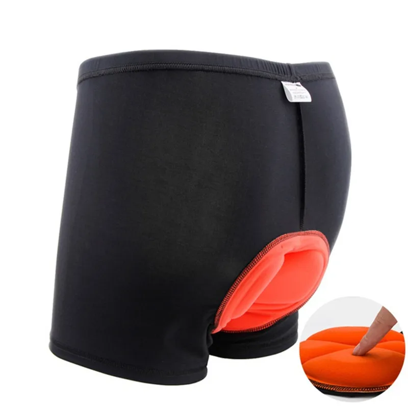 Unisex Black Bicycle Cycling Comfortable Underwear Silicon 3D Padded