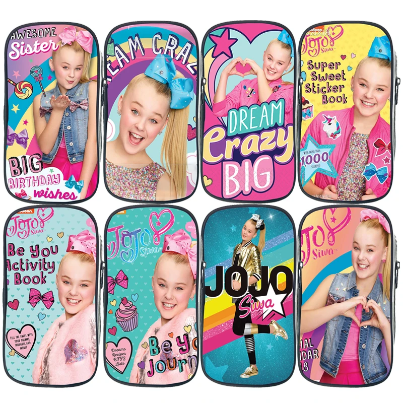 Милый пенал Jojo Siwa для детей мальчиков девочек студентов сумки модные новые