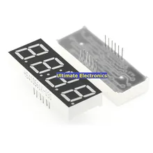 10 шт. 0,56 дюймов красный высокий светильник 1 бит 2 Бит 3 Бит 4 бит общий анод цифровая трубка 4 бит цифровая трубка с часами