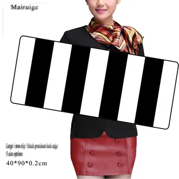 

Mairuige Black and White Locking Edge Large Gaming Mouse Pad Mats for PC Computer Laptop Notbook for CS GO League of Legends