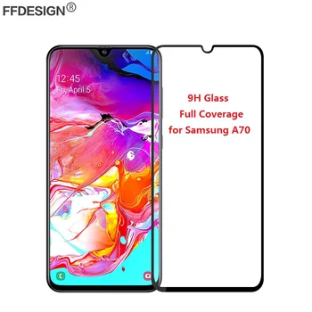 

for Samsung Galaxy A70 Tempered Glass Full Cover Screen Protector for Samsung A70 Protective Glass Protect Film Foil Saver