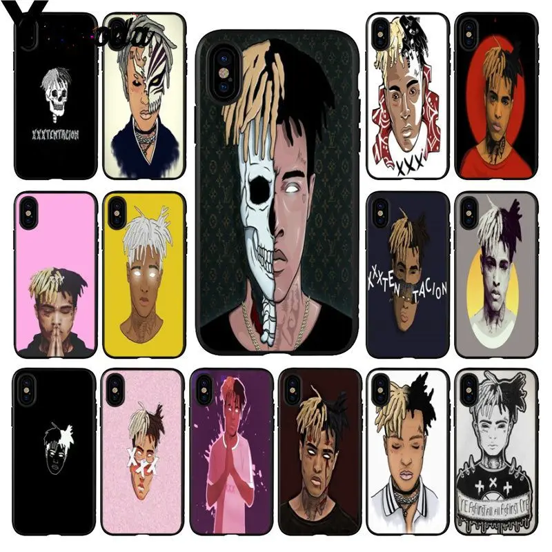 Yinuona Xxxtentacion Black Soft Shell Phone Cover for iPhone 5 5Sx 6 7 7plus 8 8Plus X XS MAX XR | Мобильные телефоны и