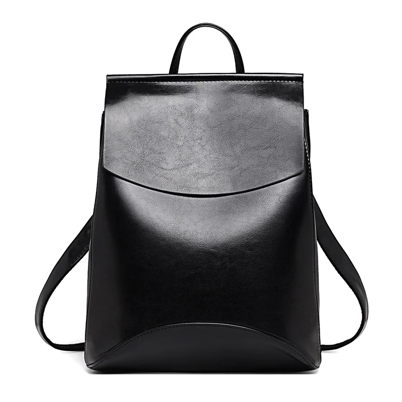Модный женский рюкзак, высокое качество, из искусственной кожи, рюкзаки для девочек-подростков, женская школьная сумка на плечо, рюкзак, mochila - Цвет: Черный