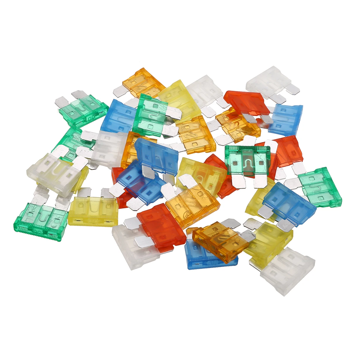 36pcs Mix Car Automotive Blade Fuses Kit Mayitr Car Motorcycle Auto Assorted Mini Blade Fuse Set 7.5A 10A 15A 20A 25A 30A