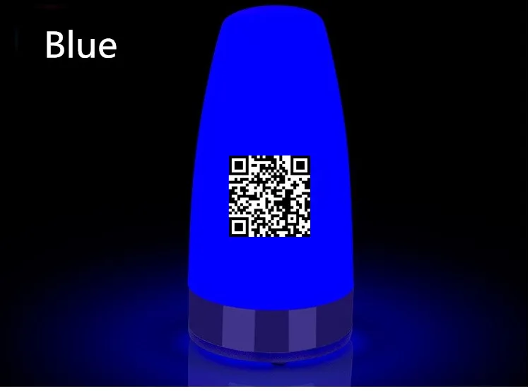 Настольный светильник, индивидуальный логотип, qr-код, милая настольная лампа для бара, светодиодная лампа для обеденного бара, диско, нежного ресторана, магазина, еды, бизнеса, еды - Цвет корпуса: Синий