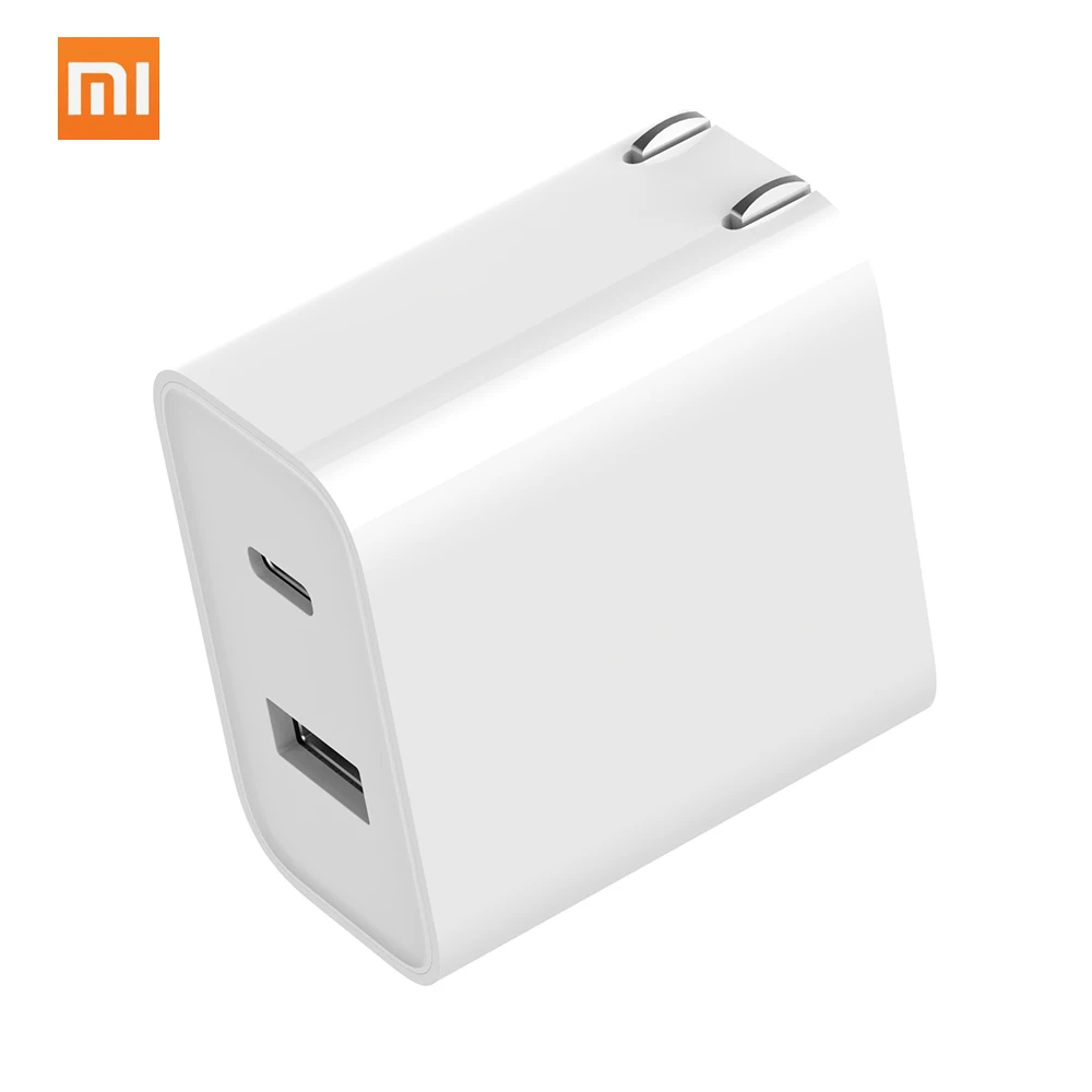 

Original Xiaomi USB Charger 1A1C 30W Max Smart Output PD 2.0 QC 3.0 Quick Charging Type-C 5V=3A 9V=3A 15V=2A 12V=2.25A Type-A