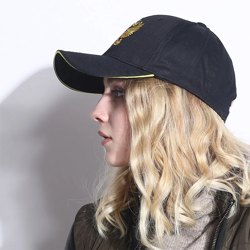 New Unisex 100% Cotton Outdoor Baseball Cap Russian Emblem Embroidery Snapback Fashion Sports Hats For Men & Women Patriot Cap