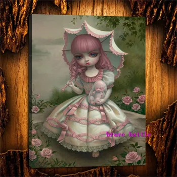 

Mark Ryden Childish Strange Dark World Canvas Painting Living Room Bedroom Home Decor Modern Mural Art Oil Painting #202