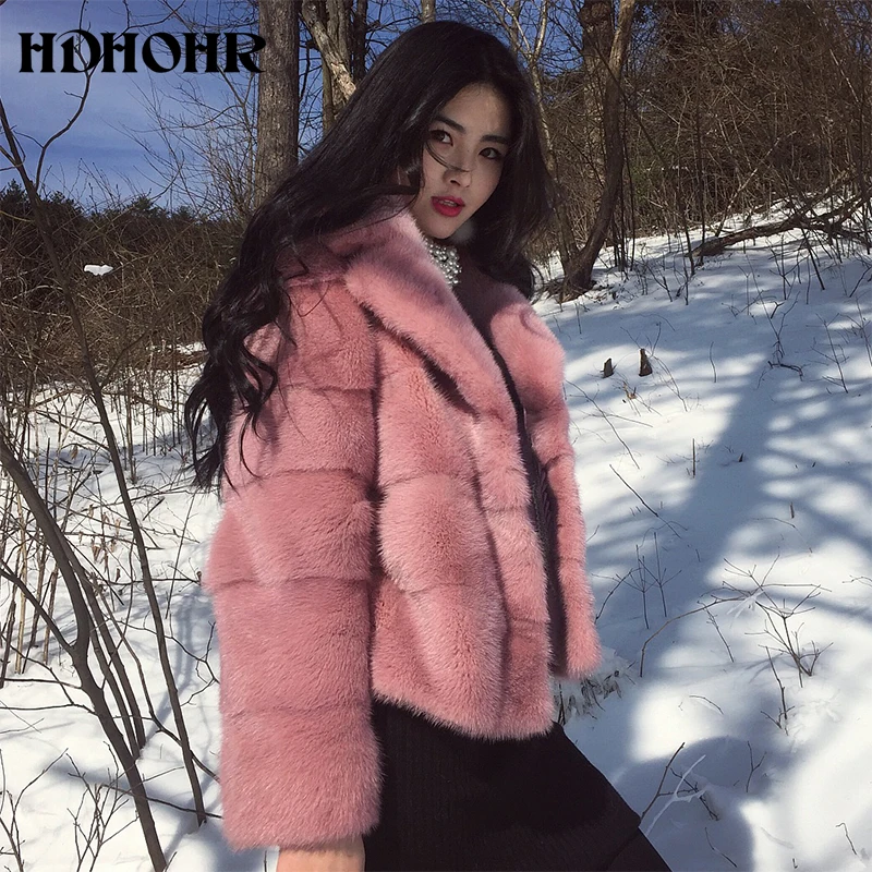 Шуба HDHOHR Женская теплая зимняя шуба из натурального меха норки для путешествий и