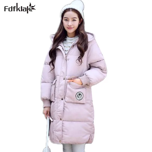 Fashion winter jacket women 2017 new hooded thickening women's big size jackets cotton-padded parkas female A306