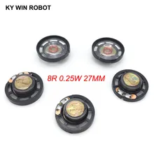 ^^Best Offers 5pcs/lot New Ultra-thin Mini speaker 8 ohms 0.25 watt 0.25W 8R speaker Diameter 27MM 2.7CM thickness 7MM ^^Best Offers 5pcs/lot New Ultra-thin Mini speaker 8 ohms 0.25 watt 0.25W 8R speaker Diameter 27MM 2.7CM thickness 7MM