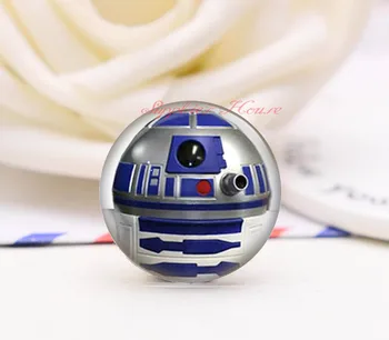 

Handmade Round Star Wars robot photo glass Cabochons, Jewelry Finding Cameo Pendant Settings, (F006-44)