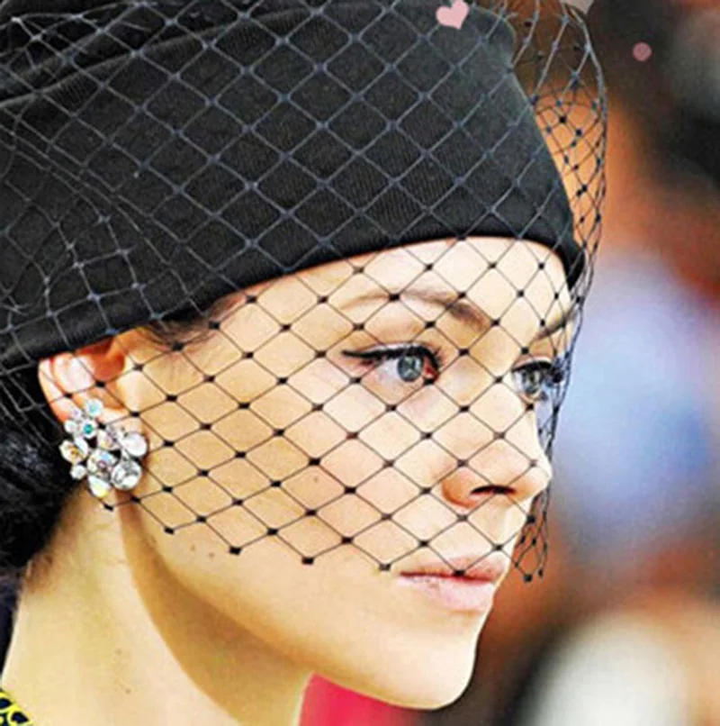 

New 2015 European&American Style Street Shooting Winter Models Faye Mesh Gauze Veil Yarn Wool Cap Knitted Women Hat