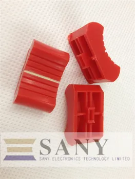 

[BELLA]Slide the cap mixer fader potentiometer knob hole 4MM red cap wide 13.7MMX high 10.8MM long 24.5MMX--50PCS/LOT