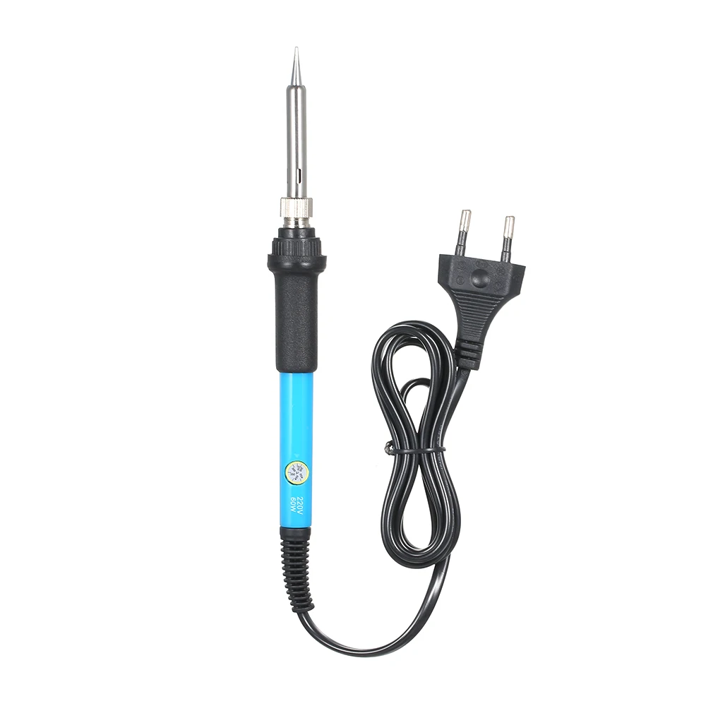 Portable Adjustable Temperature Electric iron 60W Lightweight Welding Soldering Station Tool Kit with 5 Piece Solder Iron Tips