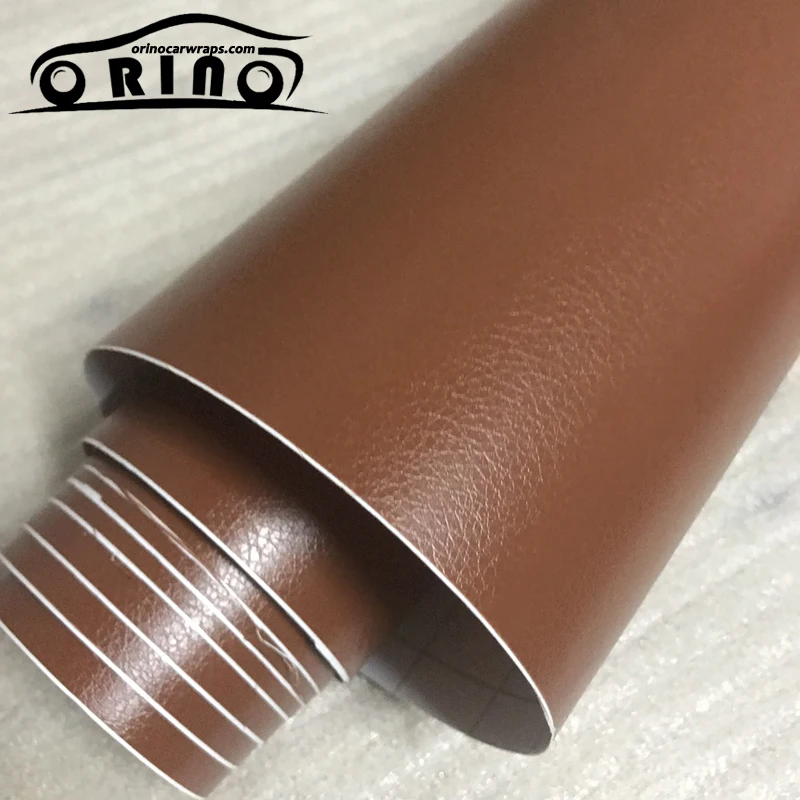 Brown Leather Vinyl Wrap Film-1
