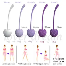 Секс-шоп 5 шт./лот Smart укрепление вагины упражнения весовой комплект вагинальные шарики для взрослых интимные игрушки для женщин Бен Ва шары