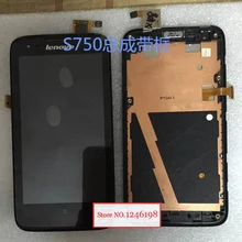 TOP Quality Full LCD Display + Touch Screen Digitizer Assembly with Frame For Lenovo S750 Replacement Parts