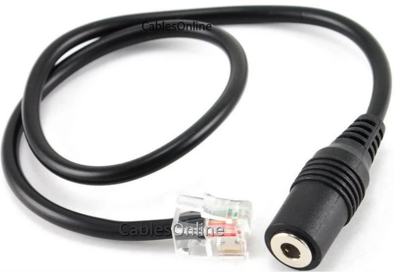 3.5 mm smartphone headset to cisco rj9 phone adapter
