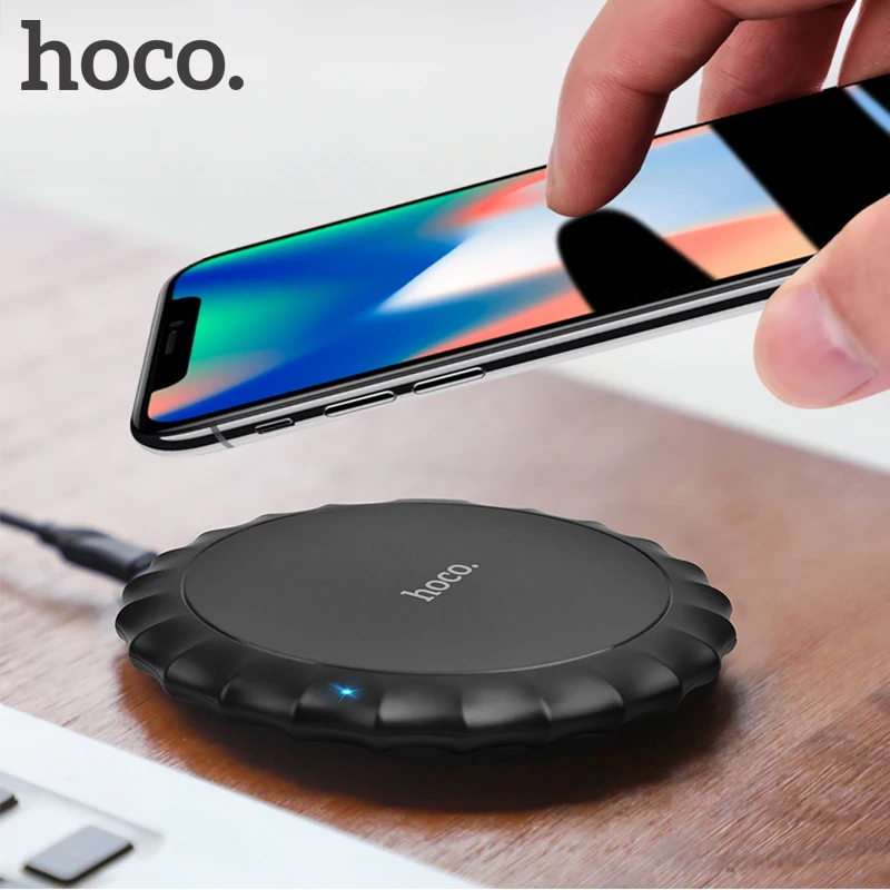 

HOCO Qi Wireless Charger for iPhone X/XS Max XR 8 Plus Desktop Charge Wireless Charging pad for Samsung S8 S9/S9+ Note 9