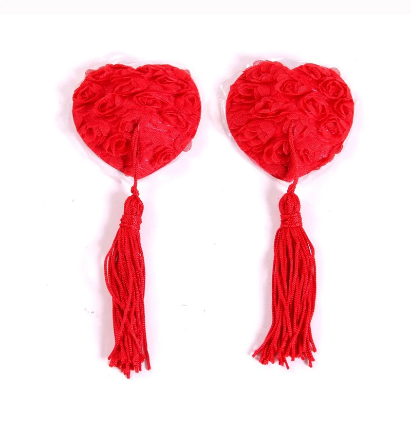  Round Flower Tassel Nipple Sticker (2)