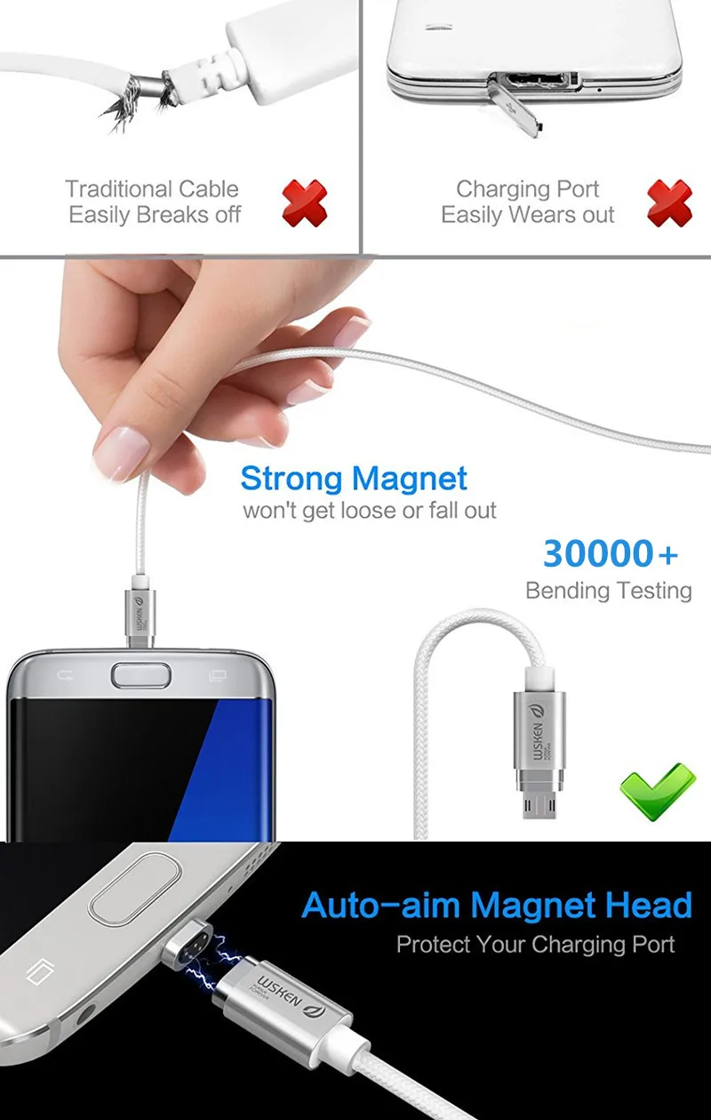 WSKEN mini 2 2M magnetic USB cable (9)