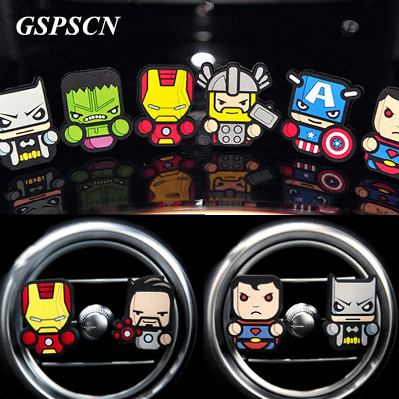 GSPSCN Cute Avengers font b Car b font font b Freshener b font Perfum font b