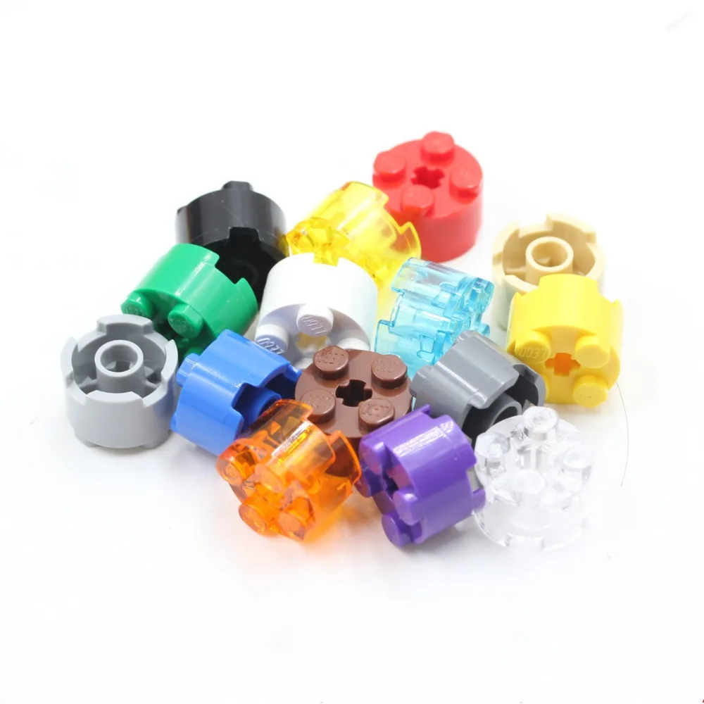 

50 pieces round bricks 2x2 illuminate MOC plastic building blocks bricks toys for children compatible with Legoedly it contains