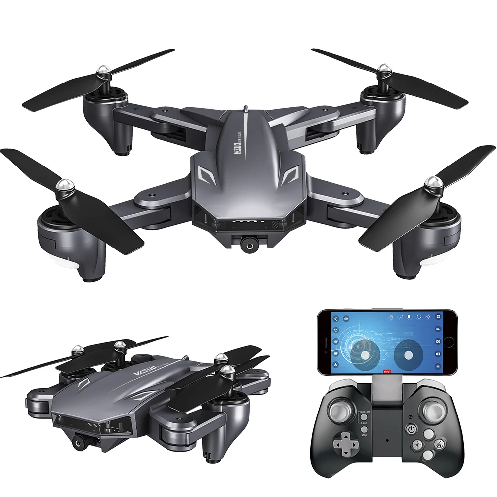 Visuo XS816 2,4G WiFi FPV RC Дрон с камерой 1080P оптический поток 720P двойная камера RC Квадрокоптер складной селфи Дрон Квадрокоптер