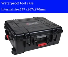 Caja de herramientas caja de herramientas con ruedas caja de ABS resistente al Impacto de sellado a prueba de agua kit de piezas de Repuesto para equipo de seguridad con pre-corte espuma