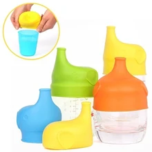 

Aihogard Creative Silicone Kids Baby Sippy Lids Reuseable Silicone Stretchable Leakproof Cup for kids Water Bottle Accessories