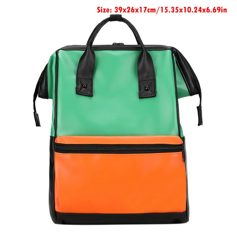 Большая вместительная сумка для детских подгузников с принтом тропических растений, модный нейлоновый женский школьный рюкзак для покупок и путешествий, сумка-Органайзер для подгузников - Цвет: B4