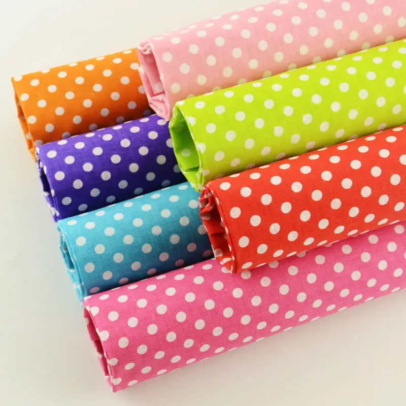 Red Mixed Cotton Fabric Material Fat Quarters or Meter Lengths