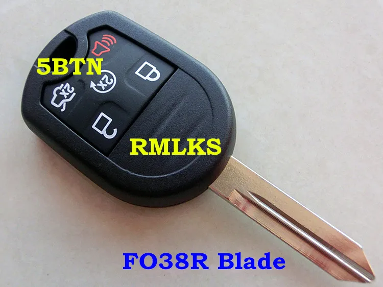 RMLKS 5 шт./лот удаленный ключевой чехол Fob подходит для Край Экспедиция F150 F250-350 Super Duty Mustang Авто Запчасти - Количество кнопок: 5BTN