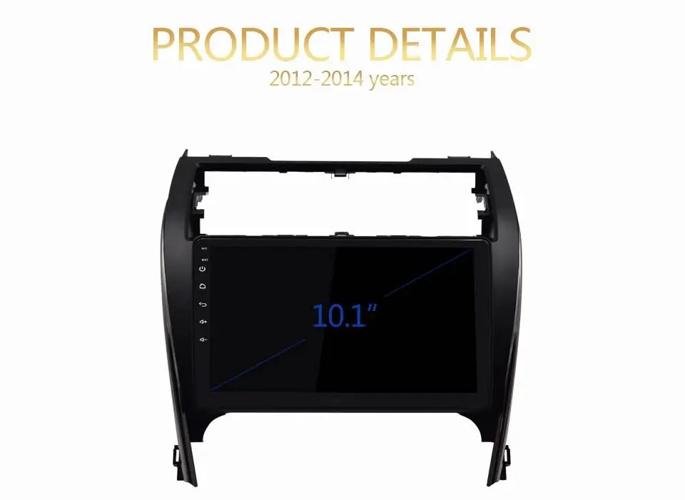 Cheap KiriNavi 2 din 10.1" Touch Screen Android Car Radio For Toyota Camry 2012-2014 Multimedia GPS Navigation MP3 Bluetooth 2