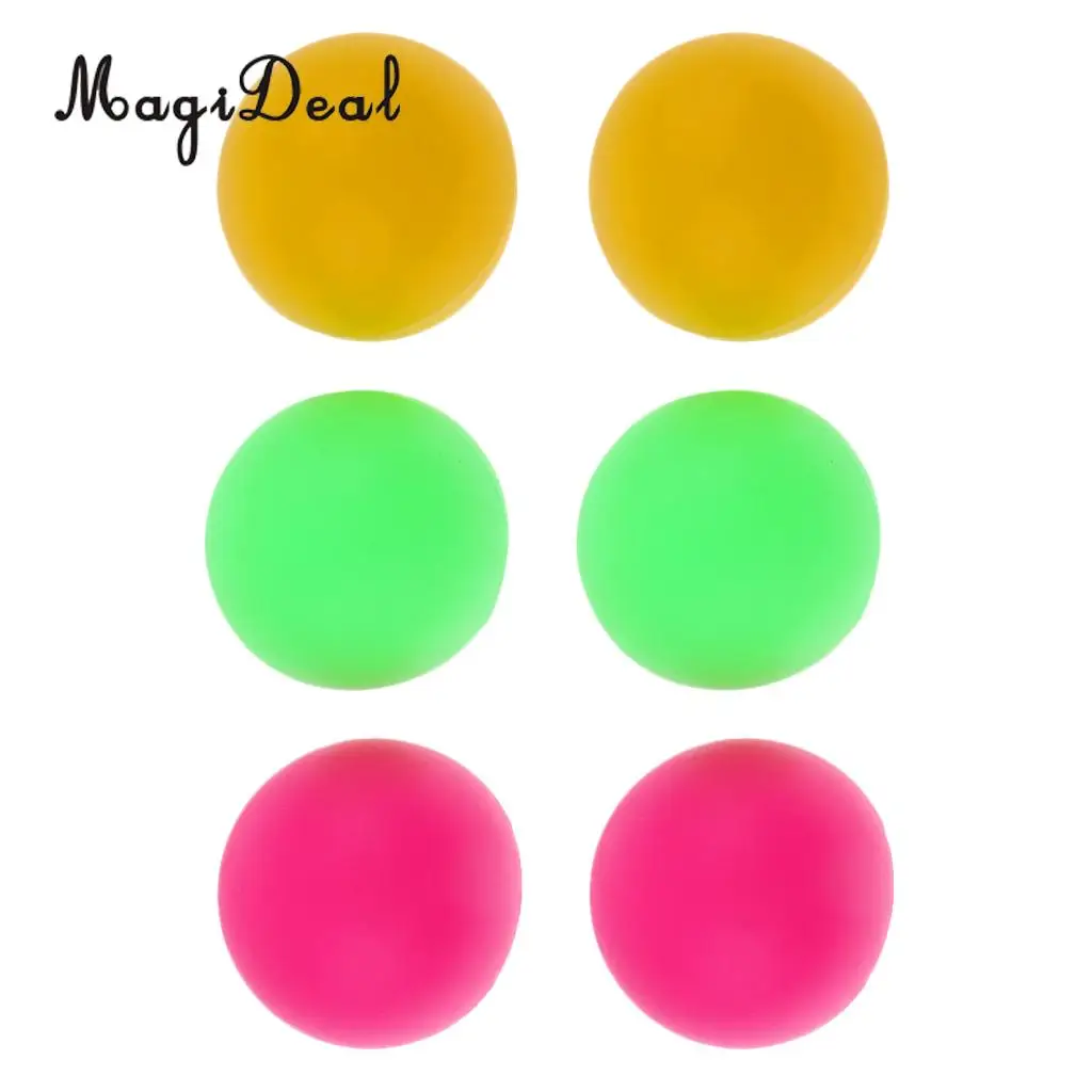 MagiDeal 6pcs Mixed Color Cat Ball PVC Plastic Beach Tennis Balls for Arts Entertainment Racquet Sports