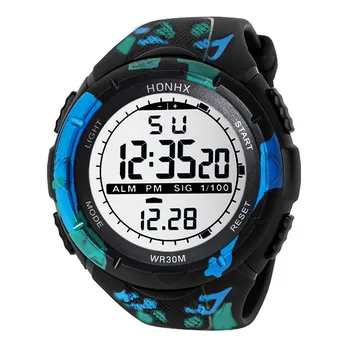 

Men's Fashion Waterproof Watches Boy LCD Digital Stopwatch Date Rubber Sport Wrist Watch Hiking Outdoor Male Clock QuickSand A75