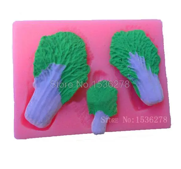 

Free Shipping Kitchen DIY Creative 3D Vegetable Kimchi Cabbage Fondant Cake Mold Silicone Mold Chocolate Clay Mold A687