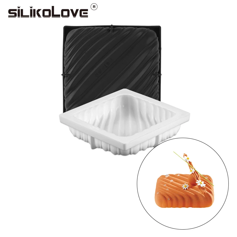 SILIKOLOVE новинка 3D черная силиконовая форма для торта инструменты украшения