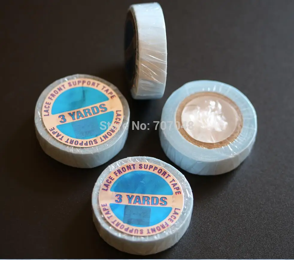 

20pieces/lot 1/2inchesx 3 yards Wholesale super quality lace front support tape use for wigs /touppes / hair tape /