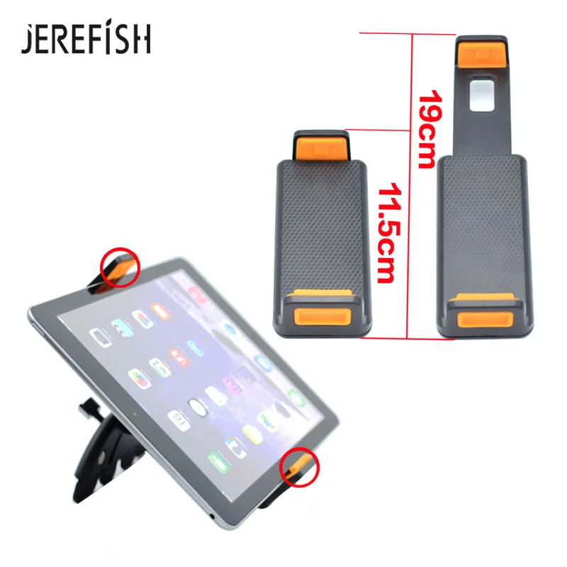  Universal 7 8 9 10 11 inch car tablet PC holder Car Auto CD Mount Tablet PC Holder Stand for iPad 2