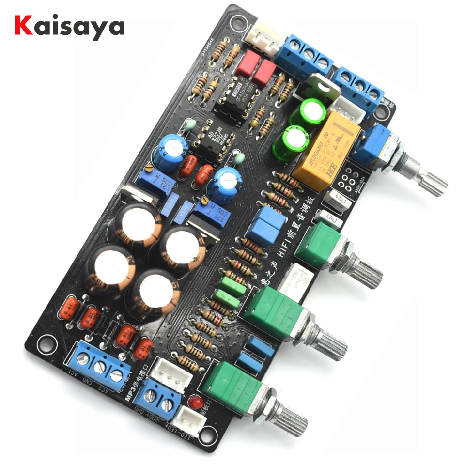 HIFI amplificador audio OPA2604+AD827 OPAMP 5532 Preamp Pre-amplifier Volume Tone Control Board HIFI amplificador audio OPA2604+AD827 OPAMP 5532 Preamp Pre-amplifier Volume Tone Control Board