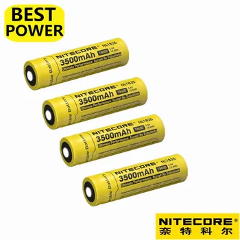 

4 pcs Nitecore NL1835 18650 3500mAh(new version of NL1834)3.7V 12.6Wh Rechargeable Li-on Battery high quality with protection