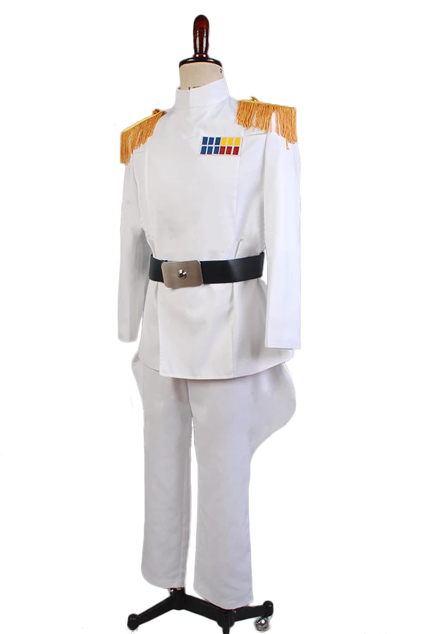Star Wars Imperial Officer Grand Amiral Thrawn cosplay costume uniforme blanc 064 