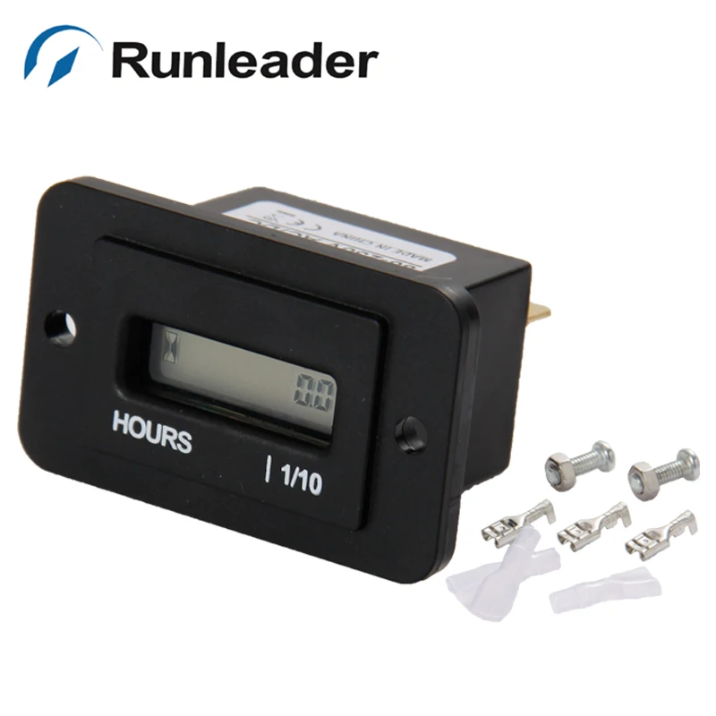 Runleader HM010 Digital LCD Waterproof Industrial Meter Engine AC Hour