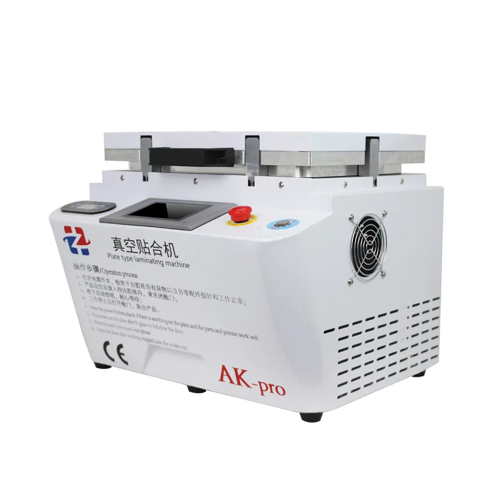  Automatic Vacuum Laminating Machine HZ AK-pro 2 In 1 Bubble Remover Machine Built-in Pump For Phone